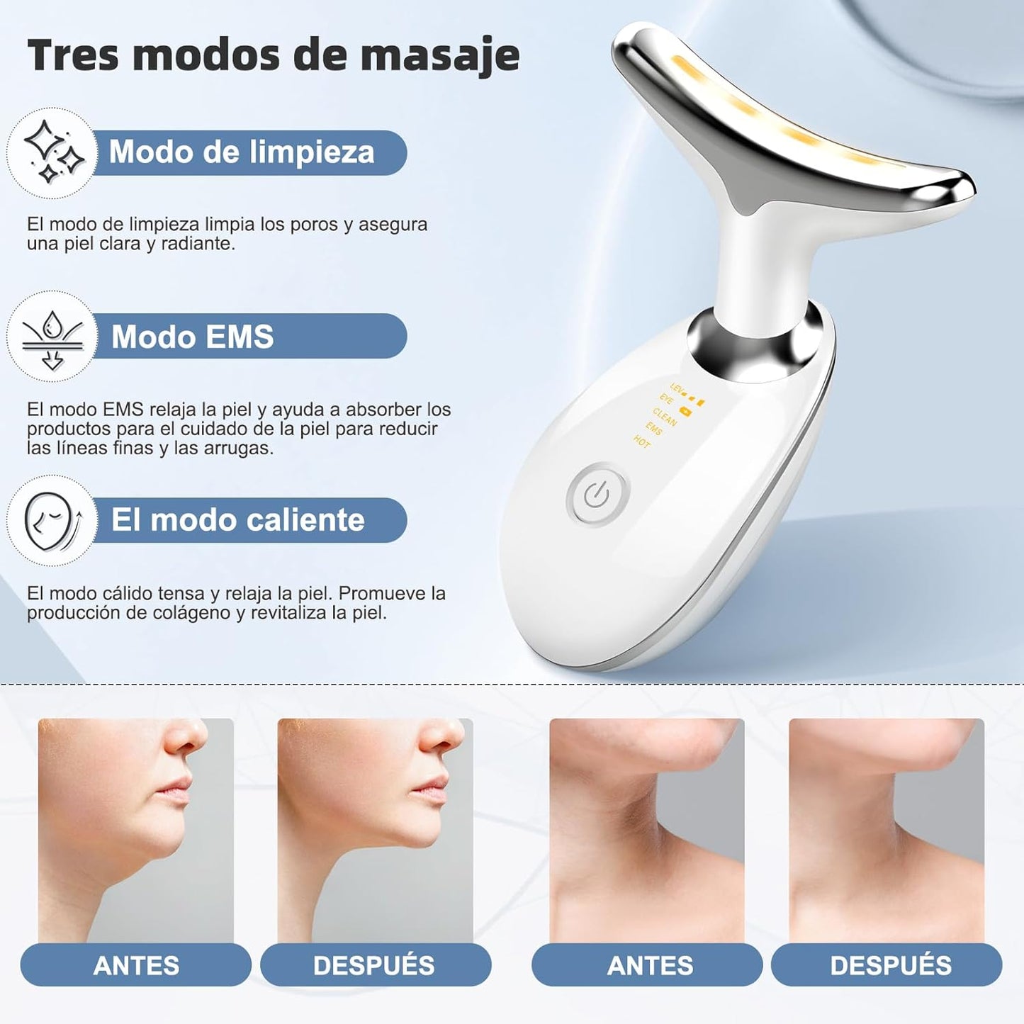 Masajeador antiarrugas facial y cuello - BioLift™