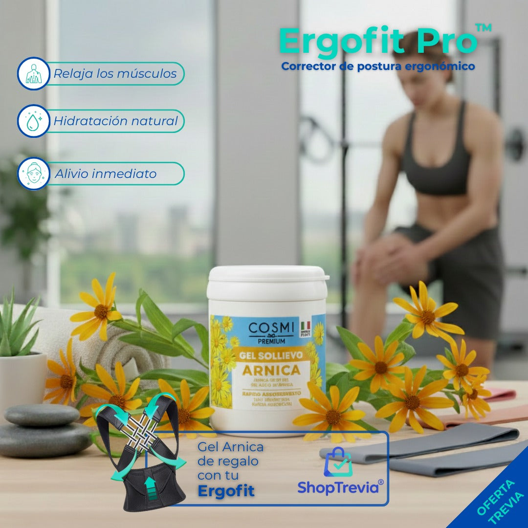 CORRECTOR DE POSTURA ERGOFIT + GEL Y PARCHES