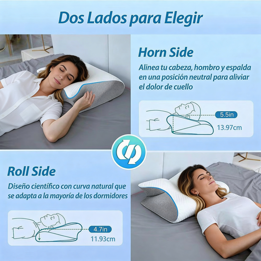 Almohada Cervical Ergonómica - VitaRest™ - Funda de REGALO