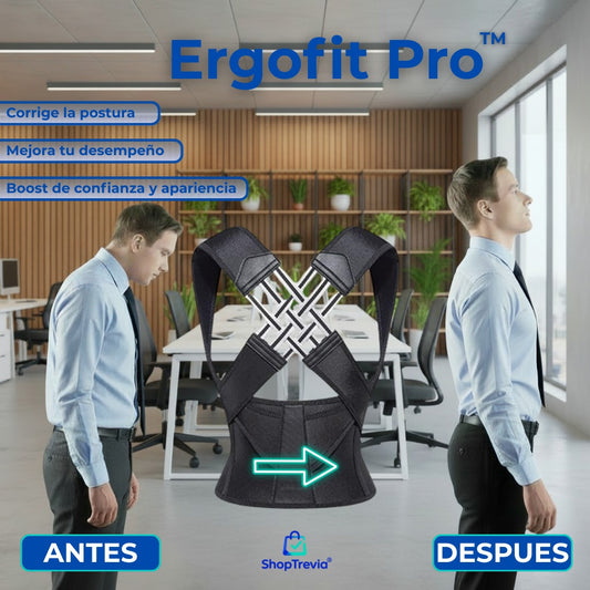 Corrector de Postura ErgoFit Pro™ + Gel Terapéutico de REGALO